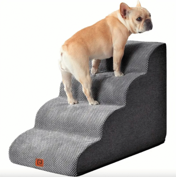 Non Slip Dog Stairs - Grey