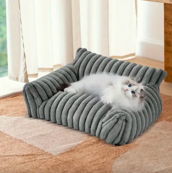 Plush Cat Sofa Bed - Image 3