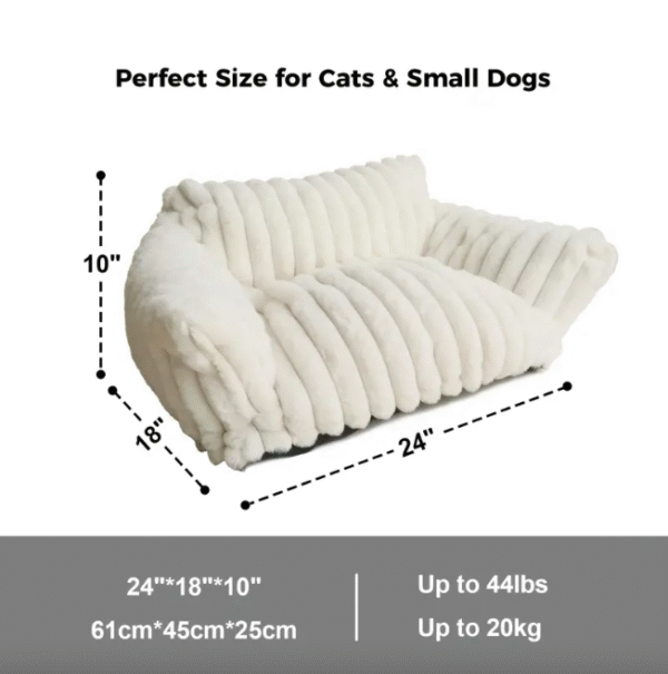 Plush Cat Sofa Bed - Image 5