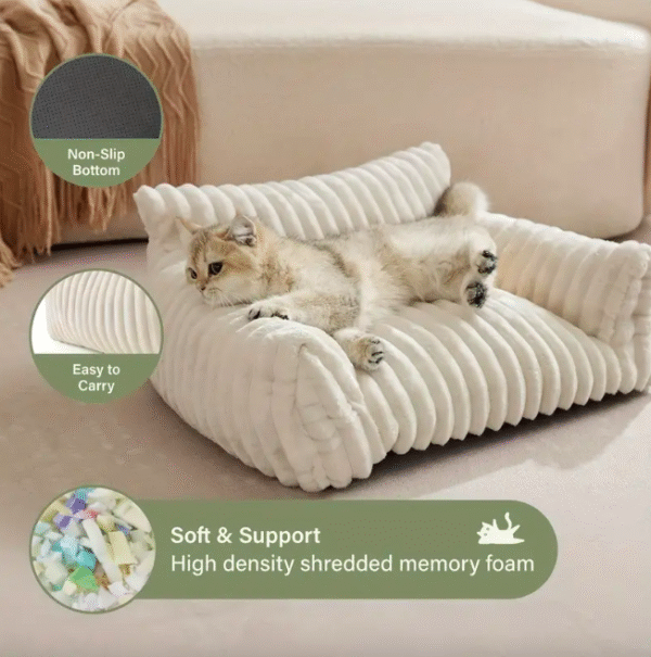 Plush Cat Sofa Bed - Image 6