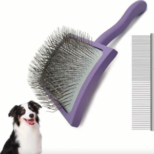 2-Piece Self-Cleaning Pet Grooming Brush Set