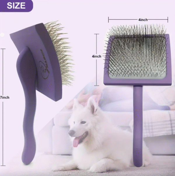 2-Piece Self-Cleaning Pet Grooming Brush Set - Image 2