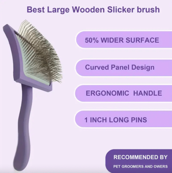 2-Piece Self-Cleaning Pet Grooming Brush Set - Image 5