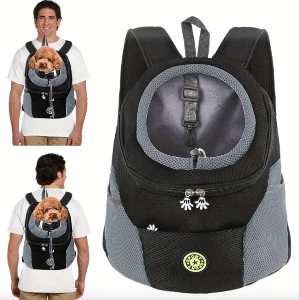 Breathable Mesh Dog Carrier Backpack - Image 2