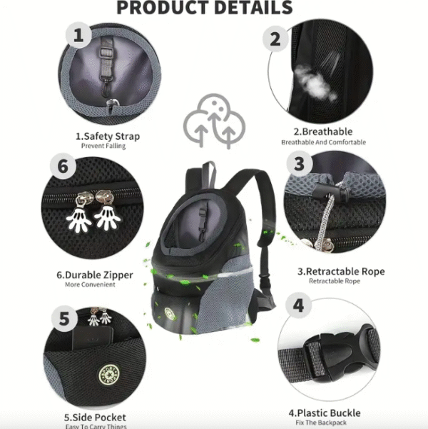 Breathable Mesh Dog Carrier Backpack - Image 4